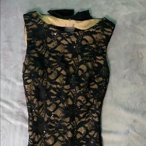 Black lace dress